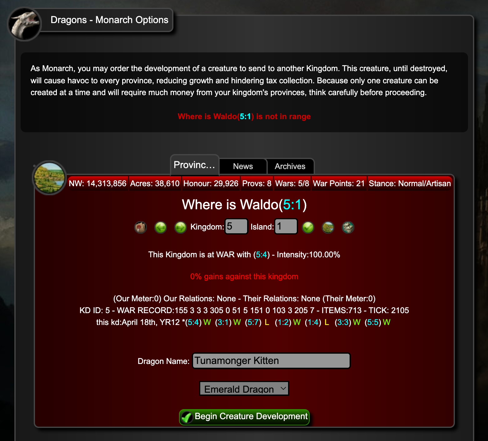 Dragon options